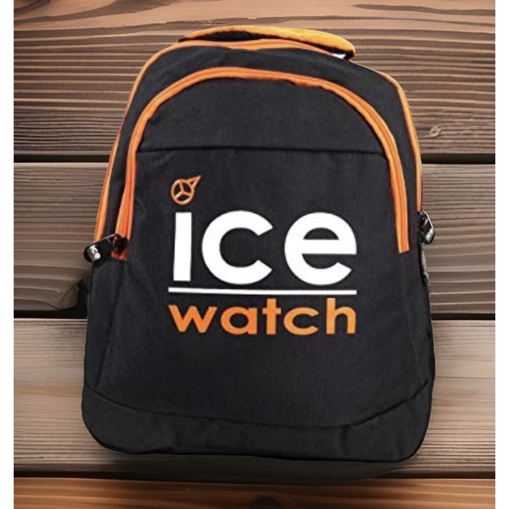 ICE Watch Black Lifestyle Backpack Mens Rucksack Bag New Fast Ship - Picture 3 of 8